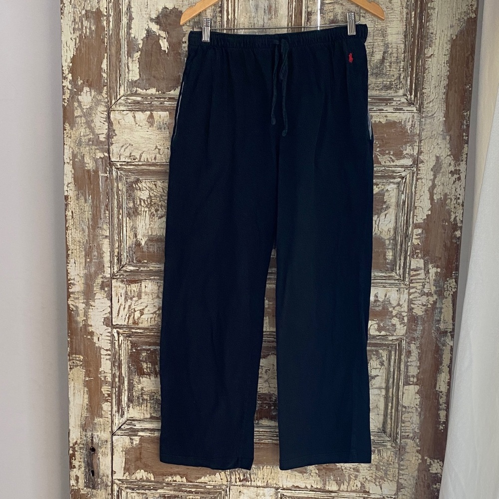 Polo by Ralph Lauren Black 💯 cotton lounge pants, Size M